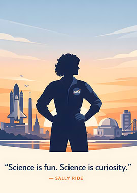 Sally Ride NASA Quote Poster