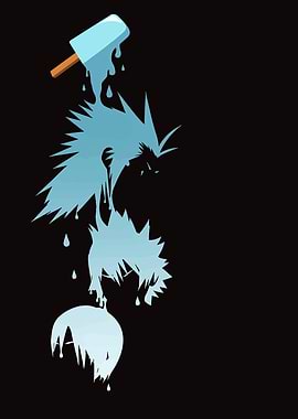 Melting Popsicle Anime Hair