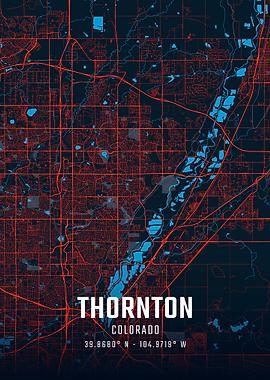 Thornton Colorado City Map