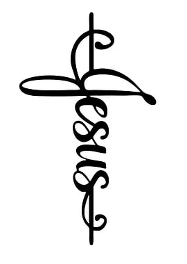 Jesus Cross Calligraphy