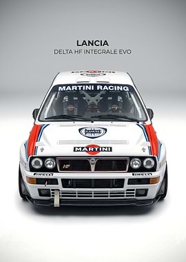 rally Lancia Delta HF Integrale Evo poster