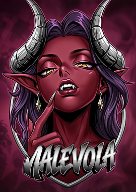 Demon Woman 'Malevola' Artwork
