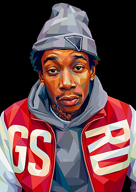 Wiz Khalifa Pop Art Portrait