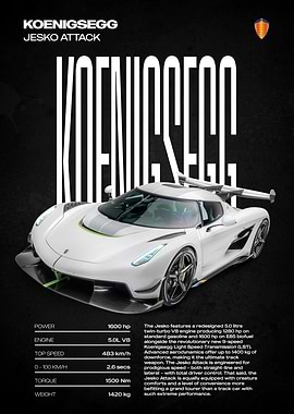 Koenigsegg Jesko Attack Car