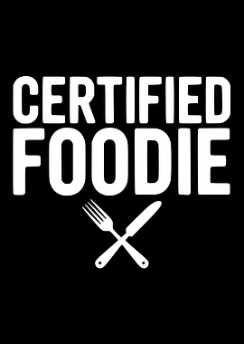Certified Foodie Text Art