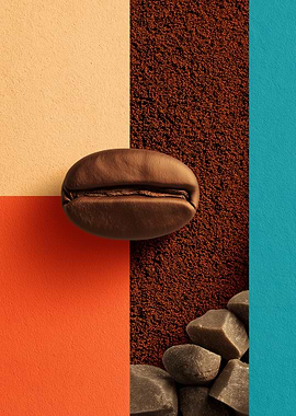 Coffee Bean and Rocks