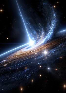 Cosmic Black Hole with Jet