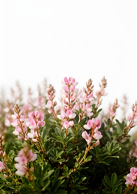 Pink Lupine Flowers in Bloom