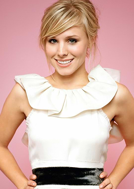 Kristen Bell in White Dress
