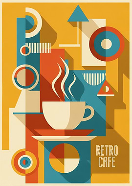 Retro Cafe Coffee Poster