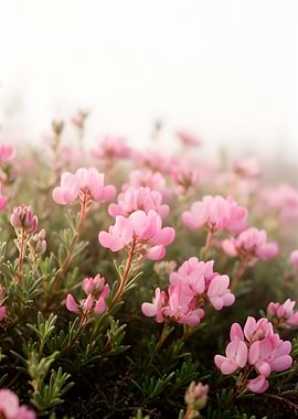 Pink Flowers in Soft Light