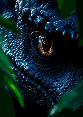 Close-up of a Dragon's Eye