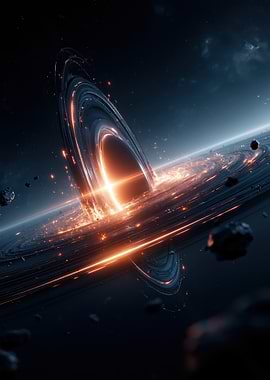 Cosmic Black Hole with Accretion Disk