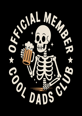 Skeleton Dad Club Beer