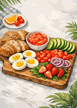 Healthy Breakfast Platter