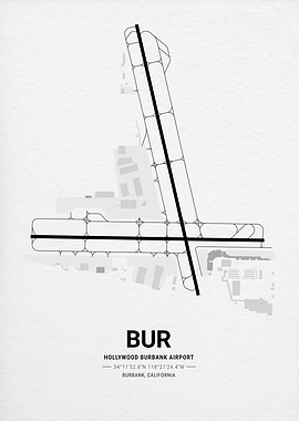 Hollywood Burbank Airport Map