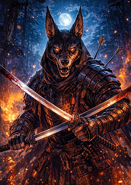 Werewolf Samurai Warrior