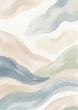 Abstract Watercolor Landscape