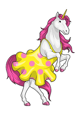 Unicorn Polka dot Dress