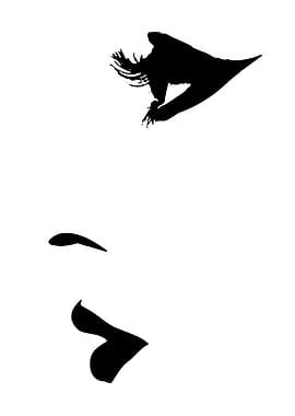 Minimalist Black and White Face Art