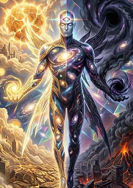 Cosmic Being of Light and Dark