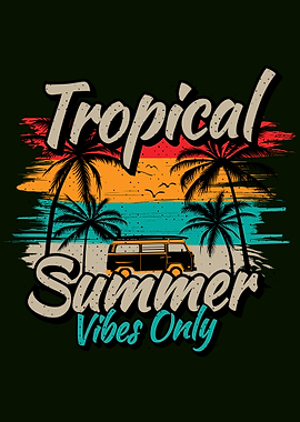 Tropical Summer Vibes Van