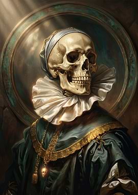 Skeleton in Renaissance Attire