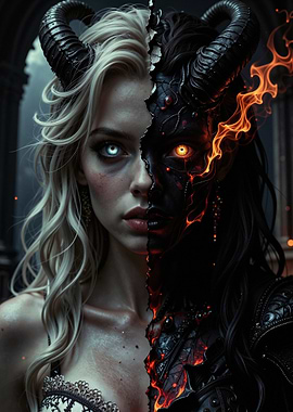 Dual-Nature Demon Woman