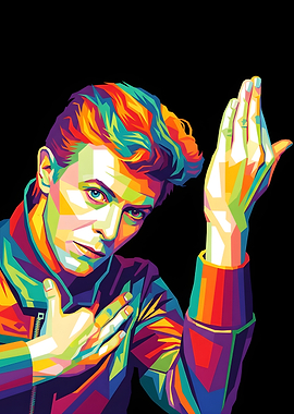 David Bowie Pop Art Portrait