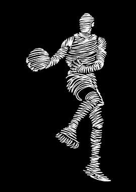 Basketball Player Dribbling
