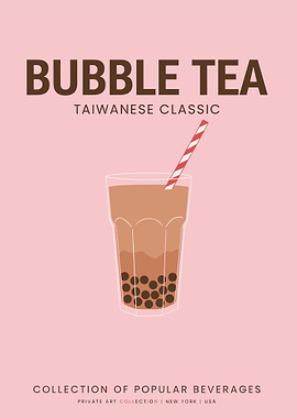 Bubble Tea Taiwanese Classic Poster