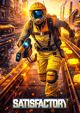Satisfactory Game Poster