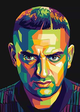 Colorful Portrait of haftbefehl