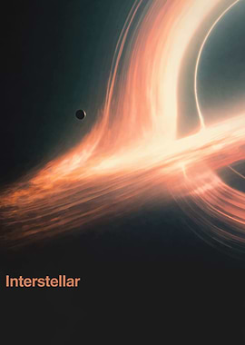 Interstellar Black Hole Poster