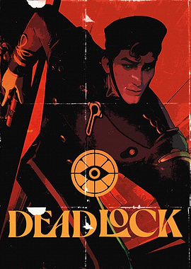 Deadlock Poster with Character and Symbol