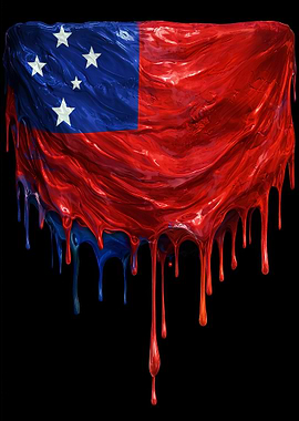 Dripping Samoa Flag