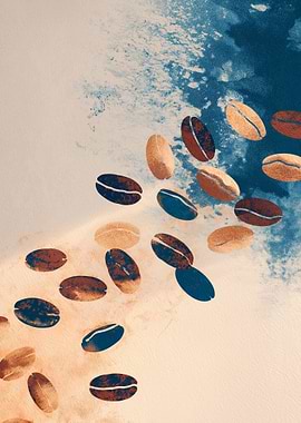 Coffee Beans Abstract Art