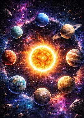 Solar System in Nebula