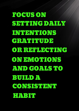 FOCUS ON SETTING DAILY - Inspirational Text