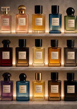 Collection of Perfume Bottles