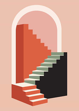 Abstract Staircase Archway