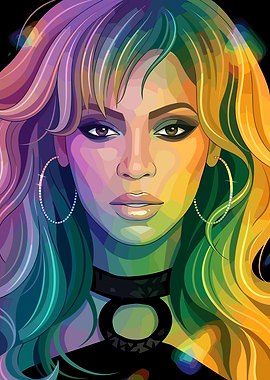 Beyoncé Pop Art Portrait