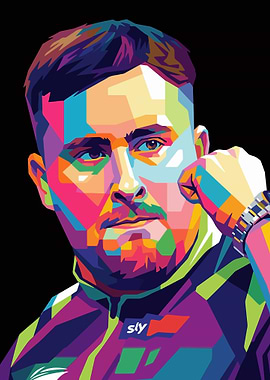 Pop Art Portrait of Luke Littler