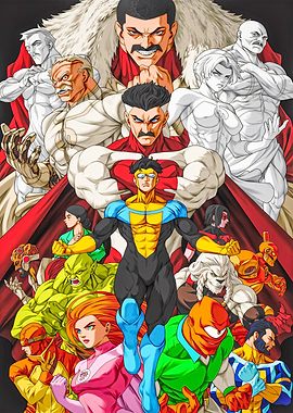 Invincible and Viltrumite Characters Poster