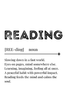 Reading Definition Poster