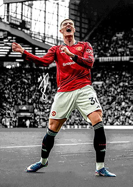 Football Player Celebrating