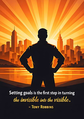 Man looking at city skyline at sunrise