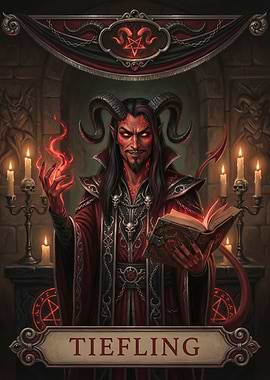 Tiefling Sorcerer with Magic Book