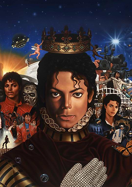 Michael Jackson King of Pop Portrait