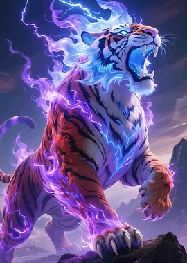 Electric Tiger Roaring